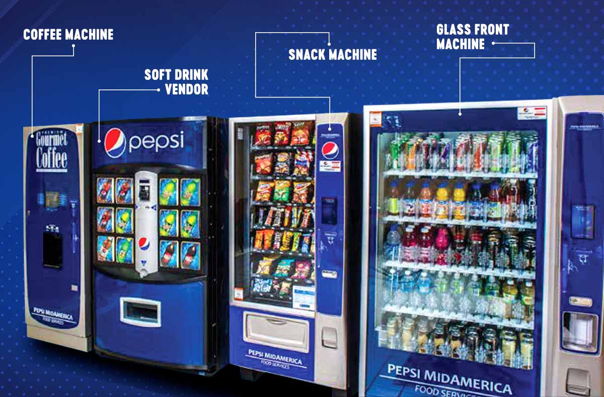 Drink, Soda Pop, & Beverage Vending Machines