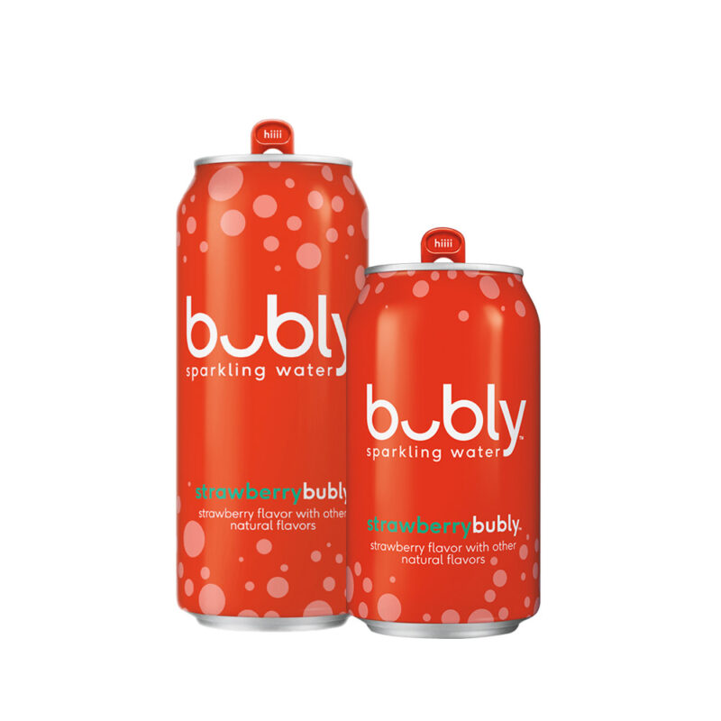 Bubly Strawberry Sparkling Water Can