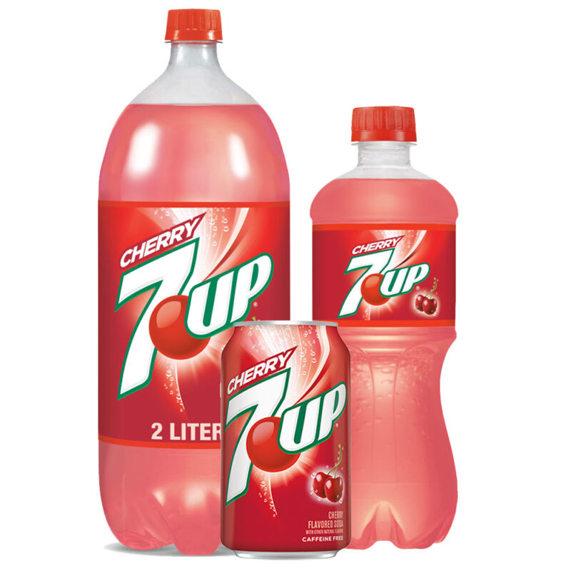 7up Cherry Cans and Bottles
