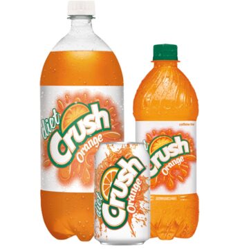 Diet Crush Orange Cans and Bottles