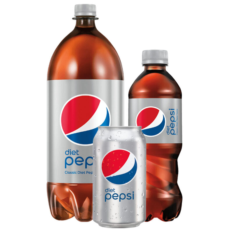 Diet Pepsi Can and Bottles