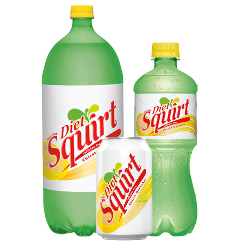 Diet Squirt Cans and Bottles