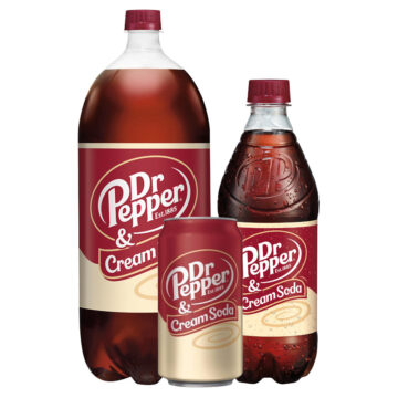 Dr.Pepper Cream Soda Cans and Bottles