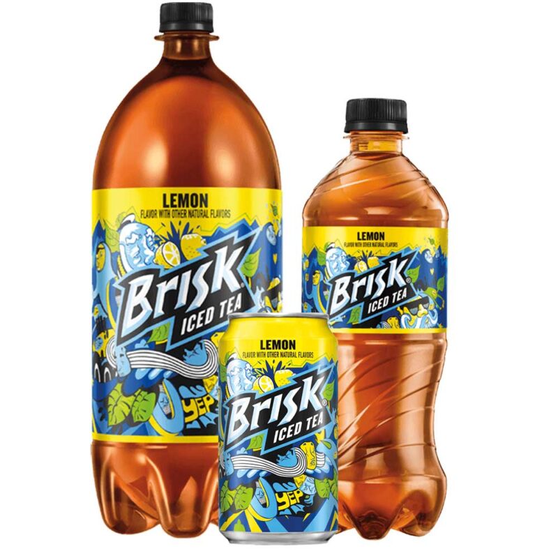 Lipton Brisk Iced Tea Cans and Bottles