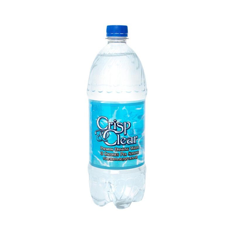 pepsi midamerica crisp and clear one liter bottle