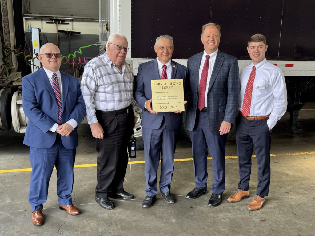 Left to right: COO John Rains, Chairman & CEO Harry L. Crisp II, Vice President of Fleet and Facilities Larry Chambers, President Keith Dickens, and Vice President of Operations Harrison Dickens